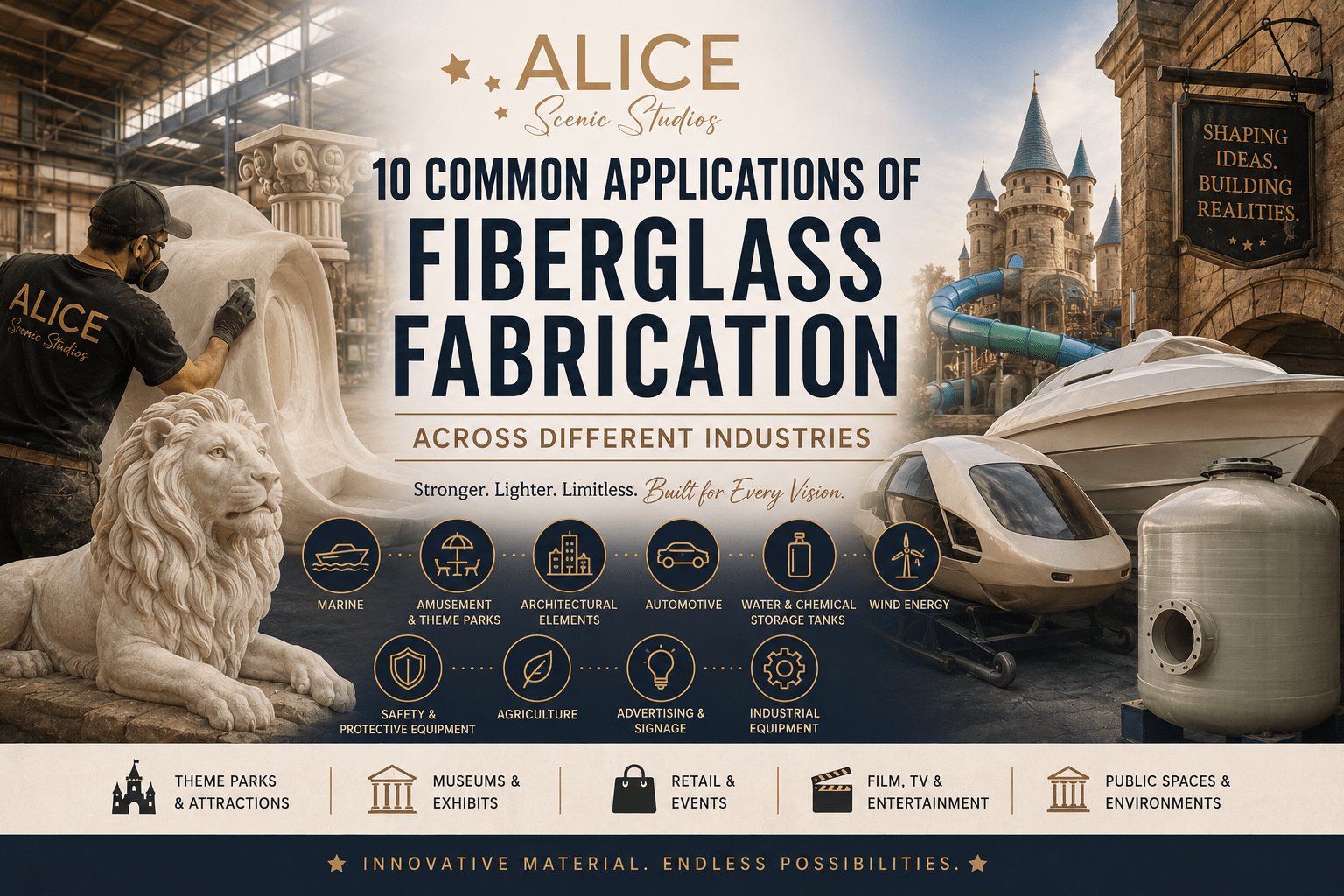 10 Common Applications of Fiberglass Fabrication Across Different Industries